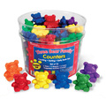 Learning Resources Three Bear Family® Rainbow™ Counters, Set of 96 0744